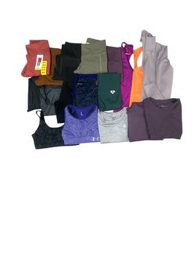 Assorted Activewear Tops, Jackets, Leggings